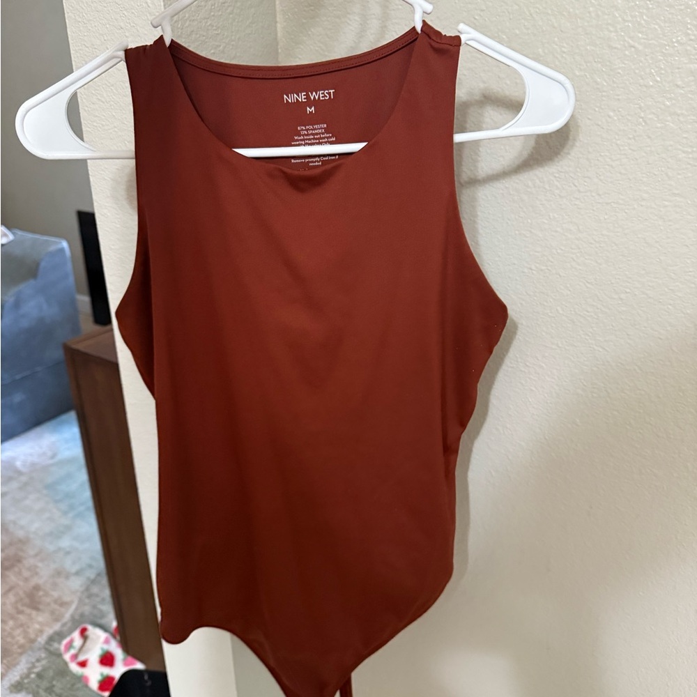 Nine West Women's Bodysuit in Rust